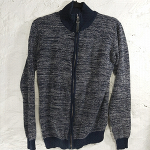 INDIGO Knit Zip-up Sweater